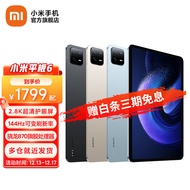 小米平板6 11英寸 2.8K屏 骁龙870 新款XiaomiPad学习办公学生游戏二合一平板电脑 远山蓝 8GB+256GB