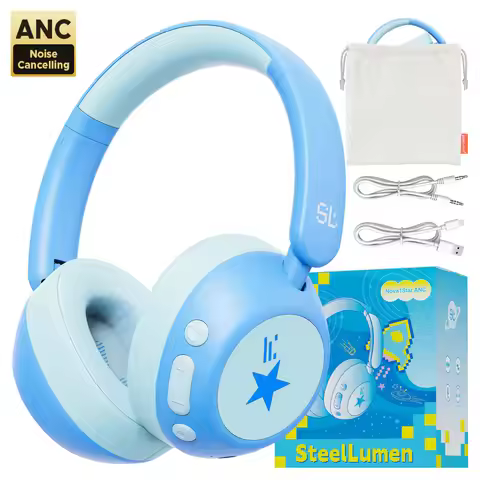 Active Noise Cancelling Headphones for Kids Toddler Bluetooth 6.0 70H Play Time ANC Wireless Headpho