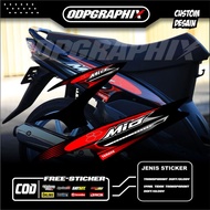 YAMAHA TRANSPARENT STRIPING STICKER SPORTYyamaha mio, SEMI FULL UV STICKER, RACING DESIGN VARIATION,