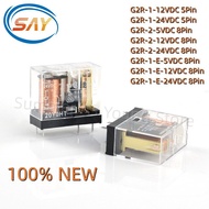2PCS Brand New and G2R-1-12VDC 10A G2R-2-24VDC 5A G2R-1-E-5VDC 16A 5V 12V 24V 110V 230V Pow
