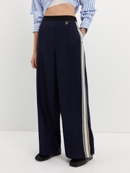 [Pomelo] กางเกงขายาวแต่งลายทาง / Side Stripe Pants
