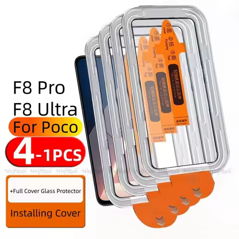 4/3/2/1pcs For Poco F8 Ultra Glass Xiaomi Poco F8 Ultra Pro Tempered Glass 9H HD Dust Free For Scree