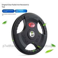 HOT 25KG Olympic Weight Plate 5cm Tri Grip Rubber Coated Disc Dumbbell Barbell Kettlebell Weightlift
