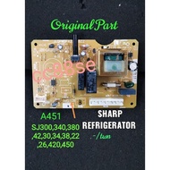 SHARP REFRIGERATOR MAIN PCB BOARD ORIGINAL PART SJ22N,26N,30N,34N,,38N,42N,SJ300N,340N,380N,420N,450N(A451CBKZ)