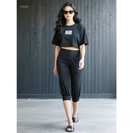 Stella Fashion [ Ready Stock ] Women 3/4 Alibaba Pant  Plus Size Muslimah Pants With Pockets