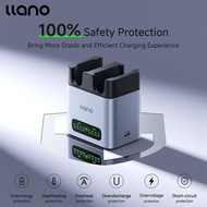 Llano กล่องชาร์จแบตเตอรี่กล้อง CM2-SE สายชาร์จสำหรับโซนี่2ช่อง FZ100 NP-FW50/LP-E17/LP-E6NH/EN-EL15C