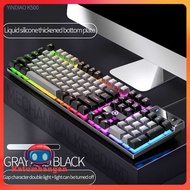 YINDIAO Mechanical Feel Wired USB RGB 104 Key Gaming Keyboard - K500