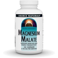 Source Naturals Magnesium Malate, Supports Muscles and Energy Production*, 3750 MG - 200 Capsules