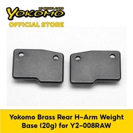 Yokomo Brass Rear H-Arm Weight Base (20g) for Y2-008RAW for remote control car (Y2-008RW20)