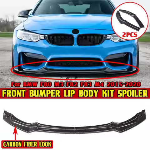 High Quality 2pcs Car Front Bumper Splitter Lip Spoiler Diffuser Protector Guard CS Style For BMW F8