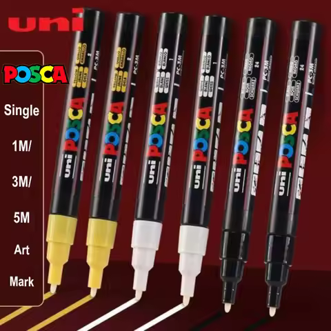 Posca 1pcs Acrylic Marker Professional Water-based Non-toxic Drawing Colors Pen, Art Student Artist 