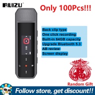เครื่องเล่น MP3 X80 RUIZU เพิ่มของขวัญแบบสุ่ม2 In 1มัลติฟังก์ชั่น U Disk ปลั๊กเครื่องเล่นเสียง64GB บ