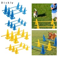 [Dickly] Dog Agility Hurdle Cone Set Hurdle Jump Hoop Pole Agility Equipment Set for Exercise Athlet