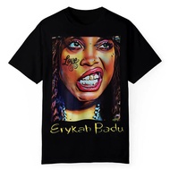 Baju Erykah Badu, Tee Grafik Grillz, T-Shirt Uniseks Erykah Badu