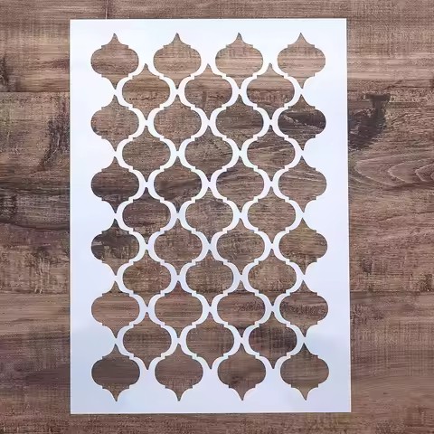 A4 Size DIY Craft Moroccan Stencils For Walls Painting Scrapbooking Stamping Stamps Album Decorative