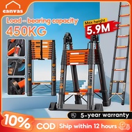 Telescopic Ladder Foldable Aluminum Heavy Duty Home Portable Step Ladder Max 8.2M Anti Slip