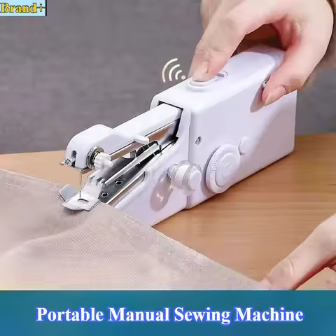 Handheld Rope-free Electric & Manual Sewing Machine Quick Build DIY Apparel Supplies for Arts Crafts
