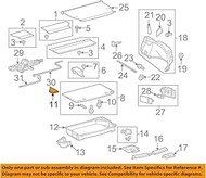 Toyota Genuine Parts Rear Floor Board No. 4 (LT.GRAY), Prius Part Number: 58418-47070-B0