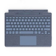 適用於微軟Surface Pro 8 / 9 / X 藍牙鍵盤 磁吸平板無線觸控背光鍵盤 帶筆槽（寶石藍） 无线触控键盘