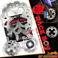 RACE BOY BRAKE BREK DISC DISK CUTTING GALFER DEPAN BELAKANG Y15 Y16 EGO EGOS-FI EGO-LC SOLARIZ WAVE1