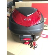 Givi motorbike trunk model E250N with base and mounting bowl, 100% new