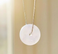 【願‧平安】紫羅蘭翡翠平安扣項鍊 | 天然緬甸玉A貨翡翠 | 送禮