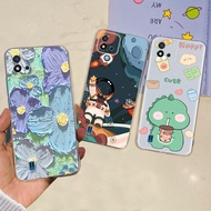 Realme C11 2021 Case Soft Silicone Clear TPU Proective Back Cover Realme RMX3231 C 11 2021 Flower Pr