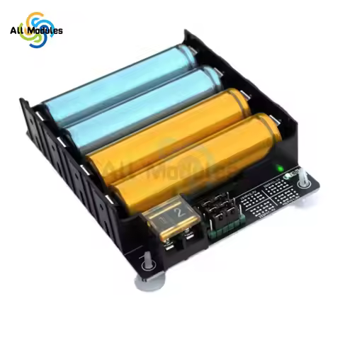 21700 18650 Battery Case Holder 4 Slots 3.7V 14.8 Volt DIY Battery Storage Box in Parallel Plastic B