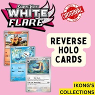 Reverse Holo White Flare Pokemon Card Scarlet and Violet