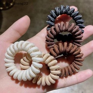 RT 5Pcs Multi Color Spiral Hair Ties No Crease Elastic Ponytail Holders Durable Hair Accessories for