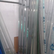 Lunalite Polycarbonate PC gelombang Spandek Galvalum Transparan 0,6mm