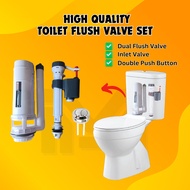 Two Piece | WC | 2 Piece Full Set Toilet Water Tank Valve Toilet Water Tank Flush Outlet Inlet Valve