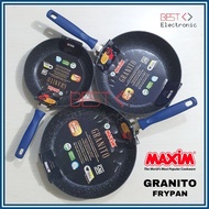 Maxim Granito Frypan 20 24 26 cm Black Diamond Ceramic Frying pan Teflon Non-Stick Fry pan