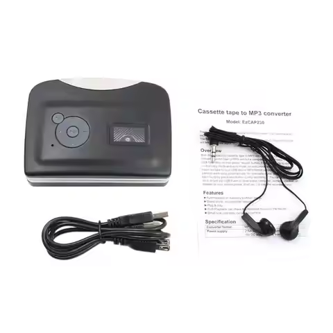 1Pcs Tape to PC USB Cassette to MP3 CD Digital Audio Music Player Converter Tape to MP3 Capture Reco