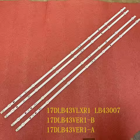 4pcs/set LED backlight strip for TELEFUNKEN DLED43287FHDCNTDFVP TV T43FX280DLB Vestel 430DRT-VNB-A/B
