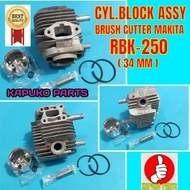 228 blok assy 34mm untuk mesin potong rumput 2tak spzzta 6510ie