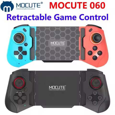 Mocute 060 Wireless Gamepad Mobile Game PUBG Controller Joystick for Phone Android IOS Wireless Blue