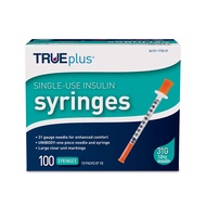 TRUEplus - Insulin Syringes 31g 1.0cc 5/16" (Pack of 100) TRUEplus - Insulin Syringes 31g 1.0cc 5/16