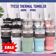 Tumbler Tyeso READY STOCK  Cup Tyeso Thermos Cup Tumbler Cup with straw insulated Coffee tyeso tumbl