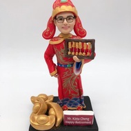 財神話好心得好報 場景 退休禮物、榮休禮物、造型公仔、財神公