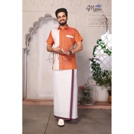 Man's Shirt With Dhoti Vesthi Cateloge