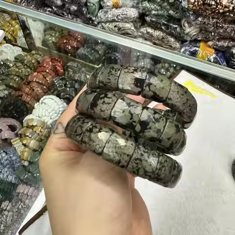 New Shape 11*15mm Natural Pyrite Bracelet Energy Charm Bracelet Fashion Jewelry Wholesale For gift