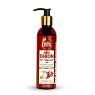 The Indie Earth Red Onion Shampoo with Caffeine Curry Leaf and Indian Alkanet Root Controlling Hair 