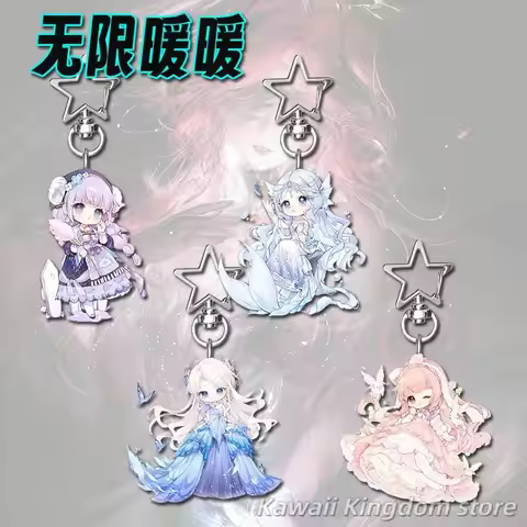 Infinity Nikki Anime Cosplay Acrylic Schoolbag Key Chain Pendant Keychains Student Student Fans Gift