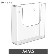 [Devoko] Acrylic Brochure Holder, Organizer, Modern Literature Holder, Flyer Display Stand for Menus