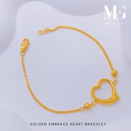 Merlin Goldsmith 22K 916 Gold Golden Embrace Heart Bracelet