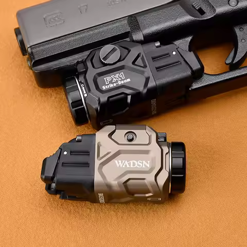WADSN Tactical Metal PX1 Flashlight Pistol Light 20mm Picatinny Rail for Glock 17 G18 G19 Scout Lamp