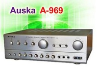 【綦勝音響批發】Auska 卡拉OK歌唱專業擴大機 A-969 功率輸出:50W+50W