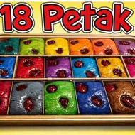 Gold Colour Multi Cavity Brownie Pan 2-in-1 Cake Loyang Petak Brownies Tray Mold Mould with Cutter