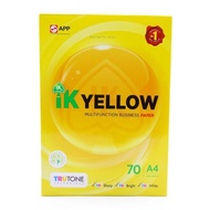 Kertas A4 / Paper A4 IK Yellow A4 Paper 70gsm 50 / 100 sheets / 450sheets